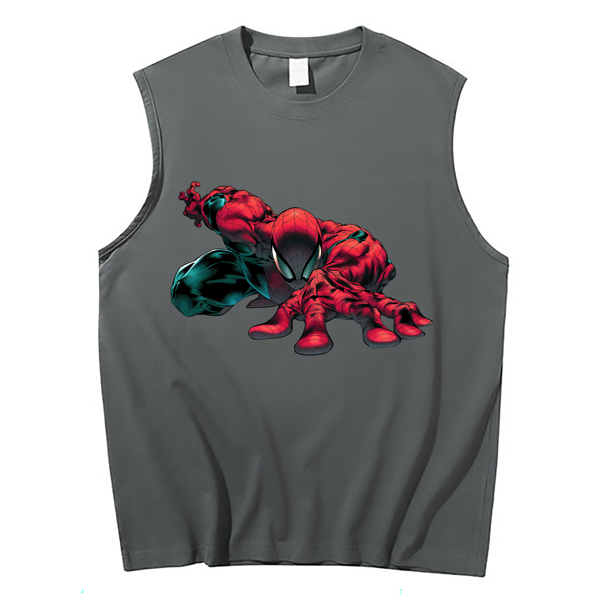 （画像用） Spider Man スパイダーマン コットン100％タンクトップ（フロントプリント）